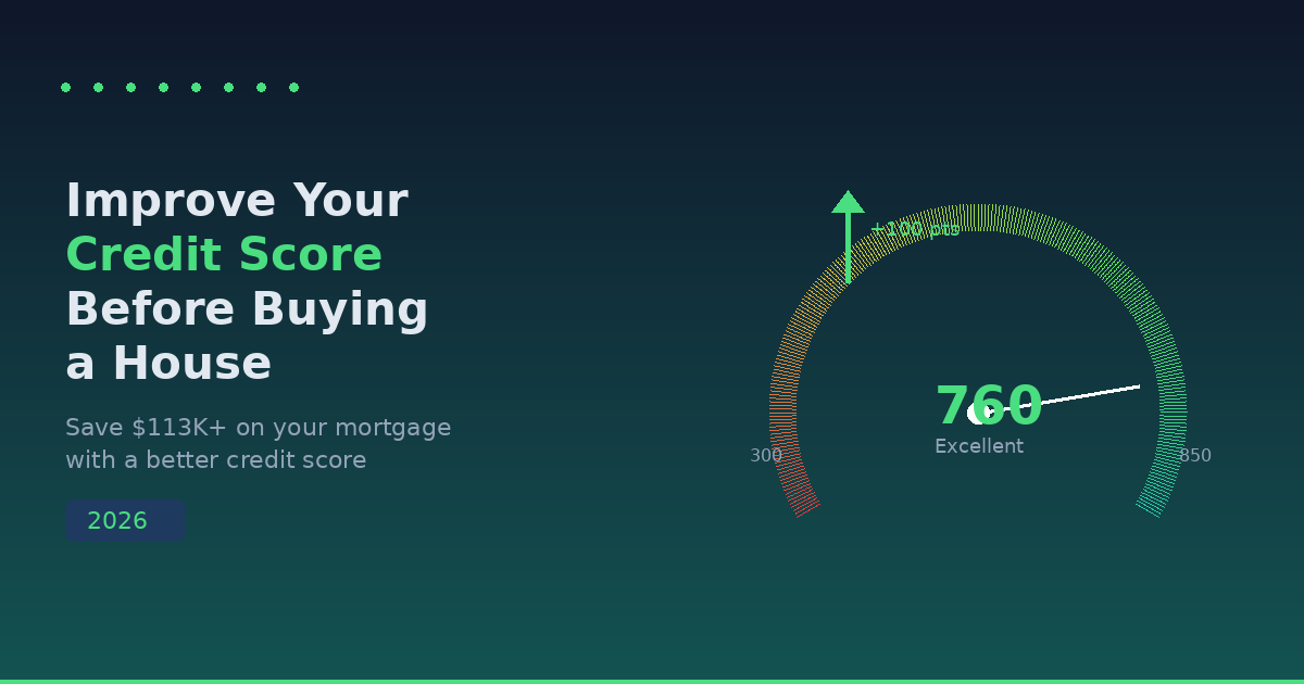 How to Improve Your Credit Score Before Buying a House (2026)